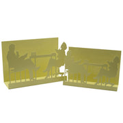 Revistero de metal formas 1-2 crema cm35x12h24