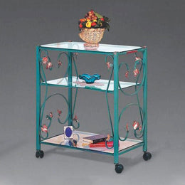 TV TV de hierro verde 56x45xH.80 cm