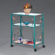 Carro de televisión de hierro verde 70x45xH.80 cm Italia