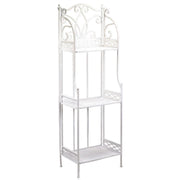 Estante de metal blanco Aprilia 3 estantes