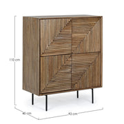 Mueble Darsey de 4 puertas en madera de melamina