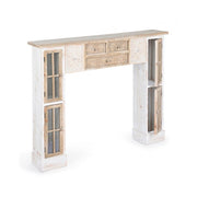 Marco de chimenea Decor Omar 4 puertas 120x23x100h cm