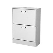 Rally de zapato blanco doble 2 puertas 63 x 24 x 80 h 80 h Ecopelle