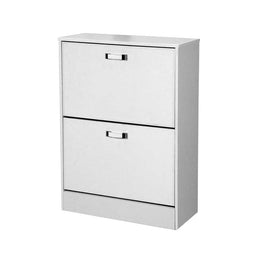 Rally de zapato blanco doble 2 puertas 63 x 24 x 80 h 80 h Ecopelle