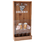 Abrebotellas madera natural rectangular cm19x39,5h7,5