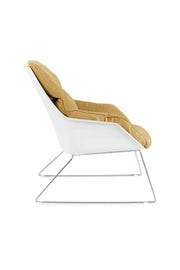 2x Butaca polipropileno amarillo 85cm x 74cm A. 86cm