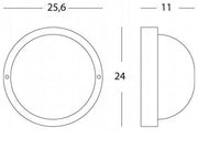 Plafón grande línea industrial E27 redondo negro