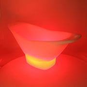 Lámpara led de plástico recargable con portabotellas