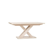 Mesa extensible con patas cruzadas, color roble sonoma 160-200x90xh76 cm