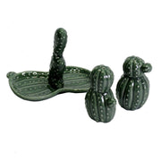 Cactus de cerámica verde cm13,5x8,5h10