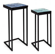 Conjunto de mesas de centro modernas muebles industriales 2 piezas