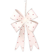 Lazo de metal blanco cm25x16h4