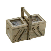 Banco de trabajo de madera Rosina 2 cajones cm27x14h19