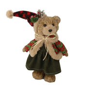 Oso de tela verde 17x11h30 cm