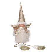 Ángel sentado en tela dorada cm24x13h70