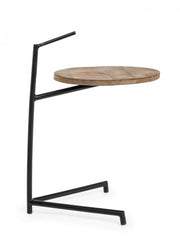 Mesita Walton de madera y acero cm 38 x 44x 63 h