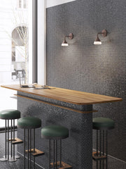 Lámpara de pared de aluminio fundido, difusor de acrílico, 20W, 1955 lúmenes, luz natural tortora