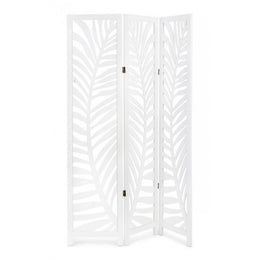 Biombo 3 puertas Felce blanco 120x170 cm