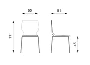 Silla polipropileno verde