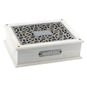 Caja de café rectangular de madera elettra de 12 plazas cm32x26h9,5