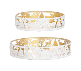 Juego de 3 bandejas Alizee Blanco 2x