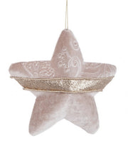 Pendaglio Dilecta Stella Rosa 12x