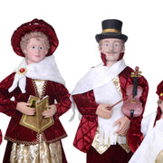 Singers family set tela burdeos 4pcs cm34x22h95