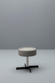 Mesa de centro en mdf con tapa gris D42xD42x52h cm