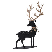 Reno de metal negro y dorado cm30x7h41