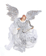 2x Elegante Ángel Plateado