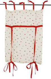 Cortina ventana corazones rojos ri-0556 cm. 75x160