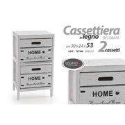Cajón de 2 cajones Cocina de baño 30 x 24 x 53 H CM
