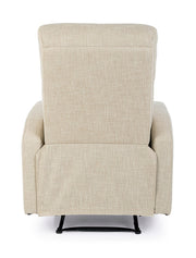 Sillón reclinable manual tejido Iris beige