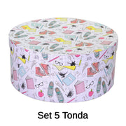 Caja cartón redonda 1-5 escolar cmø40,5h17,8