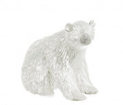 Estatua de Oso Blanco Sentado 2x