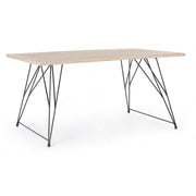 Mesa de madera de diseño industrial DISTRICT 160x90x h76 cm