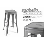 UN/Gray Stool Vint 43*76cm 630-V-G