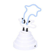 Delfín azul claro neón cm10x13h21