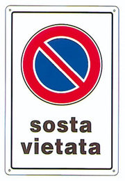Placa Señal 20X30Cm Pvc Señales Prohibiciones Advertencias (Prohibido Estacionar)