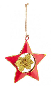 Pendaglio Flavour Stella Rosso 12x