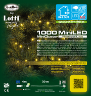 Cinta Cadena ø6cm NTLG 1000 MiniLED Verde cable 4+30.5m Luces Navideñas