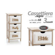 Hogar Family White Family Wood 36 x 28 x 68 H CM