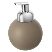 Dispensador de jabón en cerámica gris tórtola línea Oslo Feridras