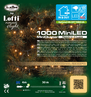 Cinta Cadena ø6cm NTLG 1000 MiniLED Verde cable 4+30.5m Luces Navideñas