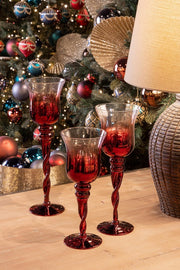 Set de 2 Velas Artha Calice Rojas