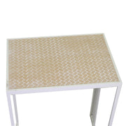 Columna metalica Lucilla 2 uds blanca