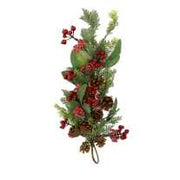 Guirnalda plastico roja cm56