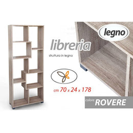 Diseño de salas de estanterías Rovere 70 x 24 x 178 H CM CM