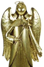 Gran ángel dorado con estrella nai-2228 cm. 55 x 21 h 147