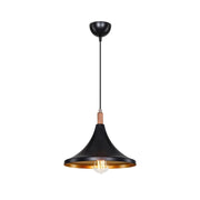 Lámpara colgante Kano oro negro ASZ1564